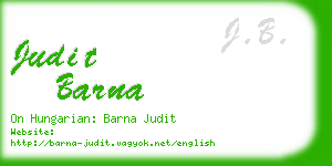 judit barna business card